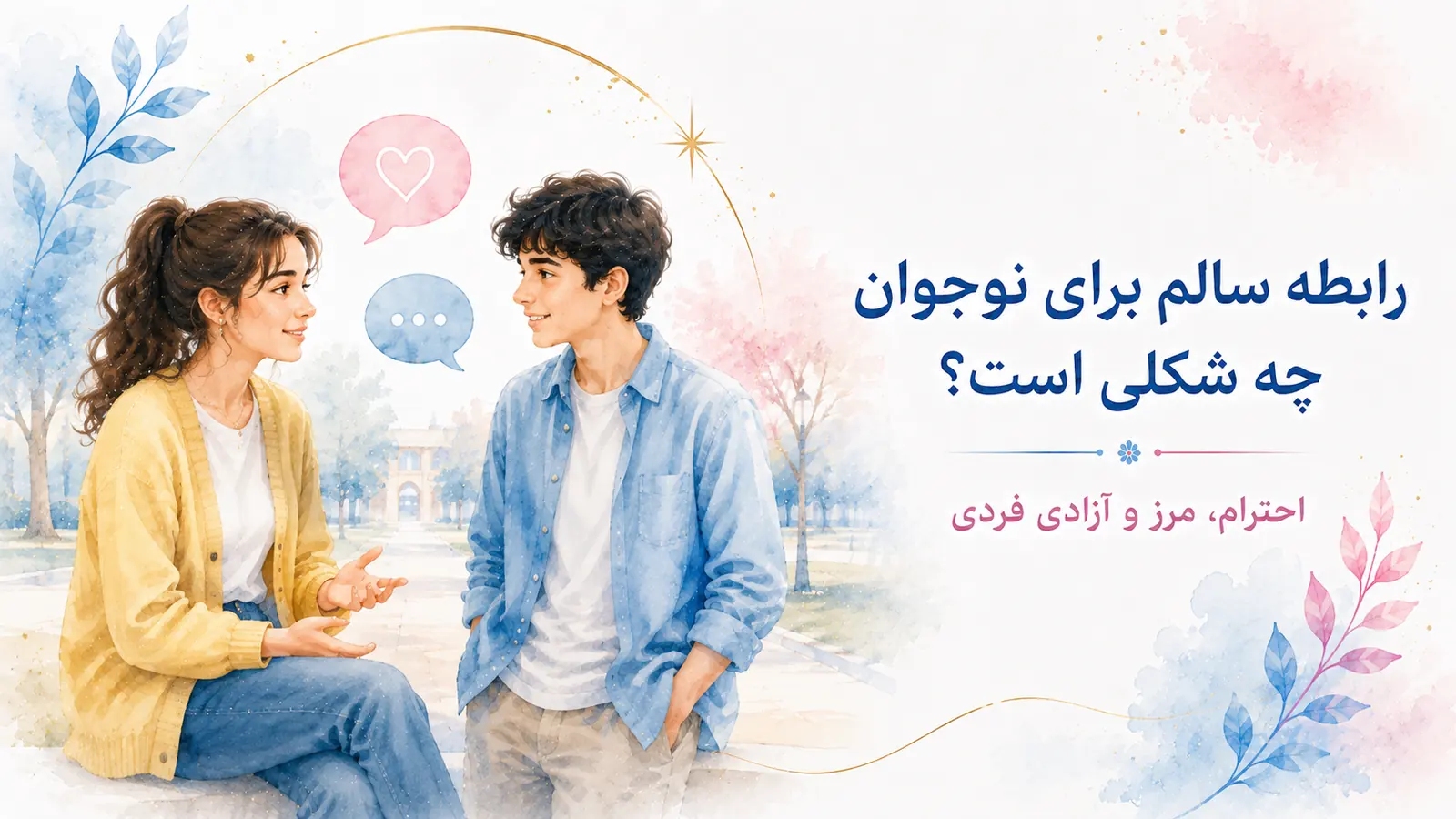 رابطه سالم برای نوجوان چه شکلی است؟ احترام، مرز و آزادی فردی